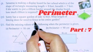 ⏹️Perimeter word problems  Missing Side Lengths  Geometry  class 4 geometry [upl. by Hacceber]