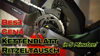 Ebike Tutorial Kettenblatt Ritzel wechseln Bosch Performance CX Gen4 Bes3 [upl. by Shreeves187]