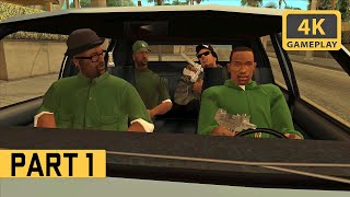 GTA San Andreas Definitive Edition MOD Gameplay Part 1 No Commentary Not Remastered [upl. by Sair167]