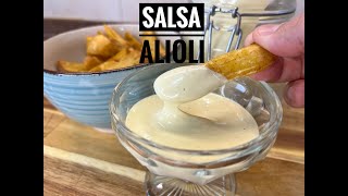 Como hacer salsa Alioli  La Osadía [upl. by Simara]