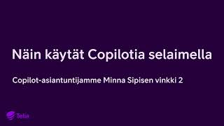 Näin käytät Copilottia selaimella [upl. by Anahtor47]