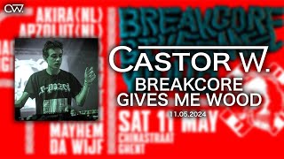 Castor W  Breakcore Gives Me Wood  11052024 [upl. by Erik]