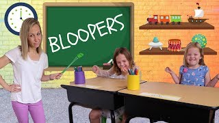 Silly Toy School BLOOPERS with Addy and Maya [upl. by Notnilc]