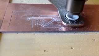 PCB CNC milling with floating head [upl. by Ingraham]