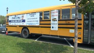 United Way of Bemidji Area Holding Stuff A Bus Drive for School Supplies [upl. by Haneen]