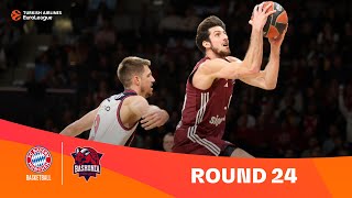 Bayern Baskonia  Round 24 Highlights  202324 Turkish Airlines EuroLeague [upl. by Meunier955]