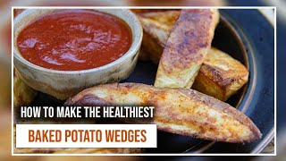 Easy Potato Wedges  insanely good healthy version [upl. by Adnamal256]