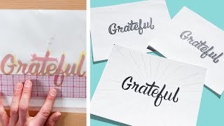 Tracing amp Transferring Words to Paper  Hand Lettering for Beginners [upl. by Baylor]