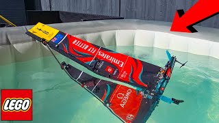 LEGO RACING YACHT SINKING [upl. by Anaiuq]