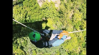 Tarzan swing en Monteverde Extremo Park 🇨🇷 [upl. by Lilybelle]