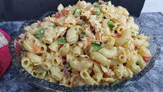 Macaroni Salad Recipe  Pasta Salad Recipe  Creamy Pasta Salad Creamy Macaroni Salad streetfood [upl. by Sera]