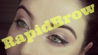 Does RAPIDBROW really make brows grow BEFORE amp AFTER [upl. by Eelnayr]