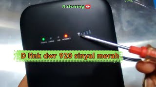 Dlink dwr 920 sinyal merah red signal [upl. by Ellennod]