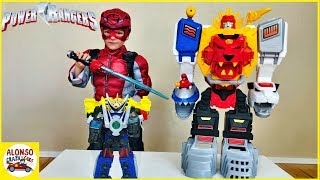 Power Rangers Morphin Megazord and Hasbro Morphers beast X Ultrazord Toys [upl. by Nesrac]