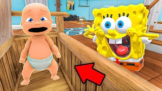 Baby and SPONGEBOB Play Hide and Seek [upl. by Neville674]