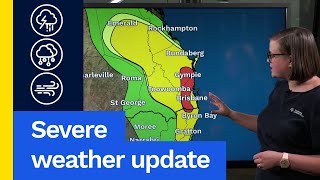 Severe Weather Update 14 November 2024 Severe storms continue today for Queensland and NSW [upl. by Kolodgie]