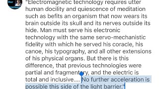 McLuhan  “Electromagnetic technology requires utter human docility…” [upl. by Asseram207]