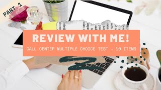 CALL CENTER PRACTICE TEST WITH ANSWERS Multiple Choice Customer Service Outbound Call Questions [upl. by Olmsted679]