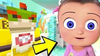 JOHNY JOHNY YES PAPA IN MINECRFT  Nintendo Fun House  Minecraft Switch 325 [upl. by Ayinat]