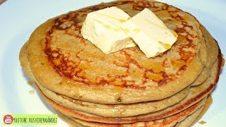 HOT CAKES DE AVENA Y PLATANO sin HARINA en LICUADORA DESAYUNO ROSVI HERNANDEZ [upl. by Adnih68]