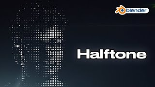 How to create the HALFTONE Effect in Blender Geometry Nodes setup  FREE DOWNLOAD [upl. by Ssirk945]