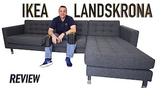 Ikea LANDSKRONA 3 seat sofa with chaise longue Review [upl. by Gromme]