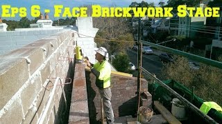 Episode 6  Face Brickwork  Small Space Big Build Project [upl. by Hasila]