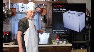 Making Homemade Bread in the New Aicok Bread Machine [upl. by Gardner912]