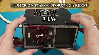 TAJMER za grejalicu rernu ventilator svetlo 230VAC 3kW [upl. by Glennon]