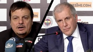 Fenerbahçe 85  80 Galatasaray maçının ardından Željko Obradović ve Ergin Atamanın açıklaması [upl. by Orford654]