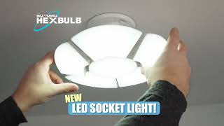 Brighten Up Any Room With The 6Panel LED Powered HEXBULB By Bell And Howell [upl. by Denten]