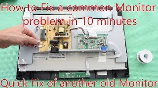 How to fix any Monitor with the most Common Problems Fixing another ViewSonic Monitor in 10 minutes [upl. by Eden]