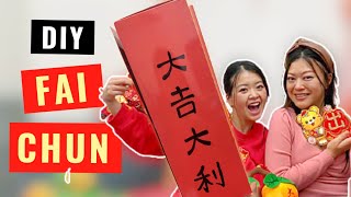 How to write your own Fai Chun  Chinese Calligraphy 101  Making Chinese New Year Decorations  CNY [upl. by Langelo]