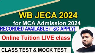 WB JECA 2024 ONLINE TUITION [upl. by Hirst651]