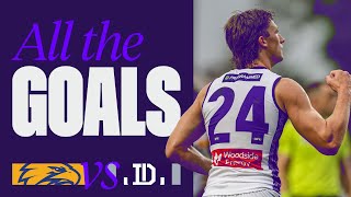 Check out all the goals from Freo ⚓️ vs West Coast 🦅 [upl. by Aube]