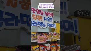 an unmanned storeselfpayment Korean storeKorean ice creaman ice cream shop [upl. by Ericka]