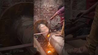 Cutting of Propeller Shaft shorts ironman blacksmith cruiseship [upl. by Cirdek]