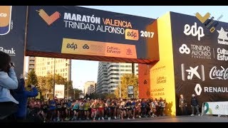 Maratón Valencia 2017  Salida [upl. by Tully780]