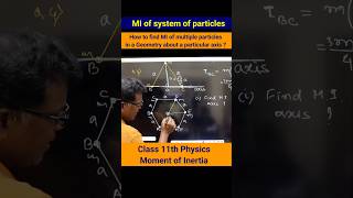 MI of system of particles class 11 Physics moment of inertia jee neet shorts momentofinertia [upl. by Annemarie]