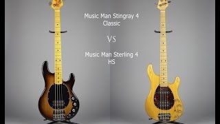 Music Man Bass comparison Stingray VS Sterling  fbcomangeldustguitars [upl. by Leor]