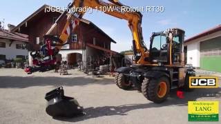 JCB Hydradig 110 W  Rototilt RT30 DEMO  Lang Machinery [upl. by Sterrett]