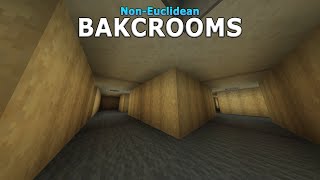 I Made THE BACKROOMS in NonEuclidean Minecraft [upl. by Roane655]