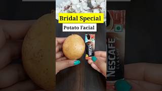 Festival season special Facial Bridal special Patato facial😱🍅✨️shortvideo shortsfeed bridalfacial [upl. by Patnode85]