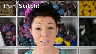 How to Purl  Even if Youre Clueless  Absolute Beginner Knitting Lesson 2 [upl. by Horne506]