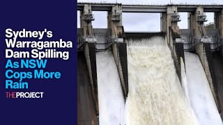 Sydneys Warragamba Dam Spilling As NSW Cops More Rain [upl. by Irik]