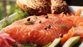 Scandinavian Gravlax  Salmon Recipe  KIN EATS [upl. by Aisad]