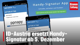 Das Ende der HandySignatur naht  kronetv NEWS [upl. by Lienet]