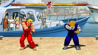 FIRE KEN vs KEN MACHINE  Highest Level Amazing Fight [upl. by Anerul790]