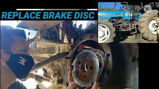 How to replace brake disc landini DT85 [upl. by Yeorgi]