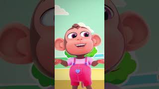 Monkey Dance Song shorts cartoonvideo kidstv nurserrhyme [upl. by Disario]